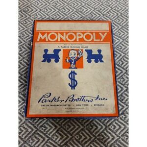1930s Monopoly Game- Missing Connecticut Ave.- board is from 1961 monopoly